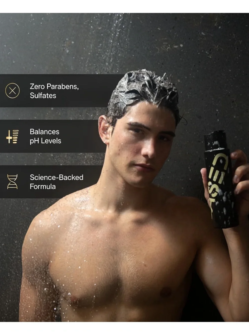 BASED Shampoo with Aloe Vera, Peppermint Oil, & Coconut Oil, Cleansing Shampoo